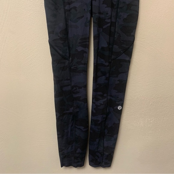 Lululemon Fast and Free Tight II 25" Heritage 365 Camo Deep Coal Multi Size 2 - Picture 4 of 14